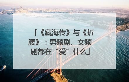 《藏海传》与《折腰》：男频剧、女频剧都在“爱”什么