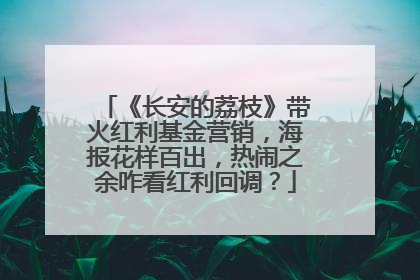 《长安的荔枝》带火红利基金营销，海报花样百出，热闹之余咋看红利回调？
