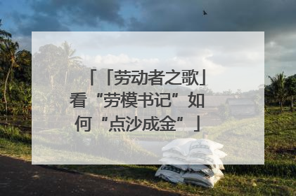 「劳动者之歌」看“劳模书记”如何“点沙成金”