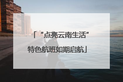 “点亮云南生活”特色航班如期启航