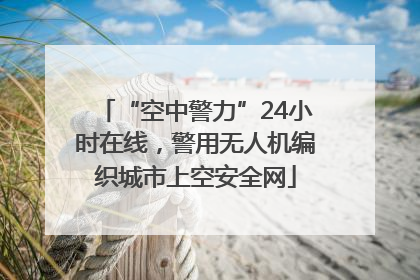 “空中警力”24小时在线，警用无人机编织城市上空安全网