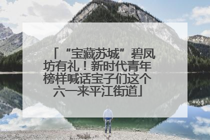 “宝藏苏城”碧凤坊有礼！新时代青年榜样喊话宝子们这个六一来平江街道