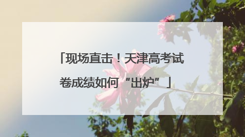 现场直击！天津高考试卷成绩如何“出炉”