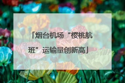 烟台机场“樱桃航班”运输量创新高