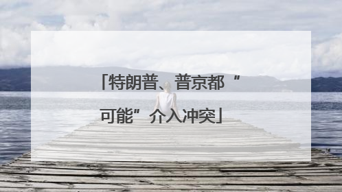 特朗普、普京都“可能”介入冲突