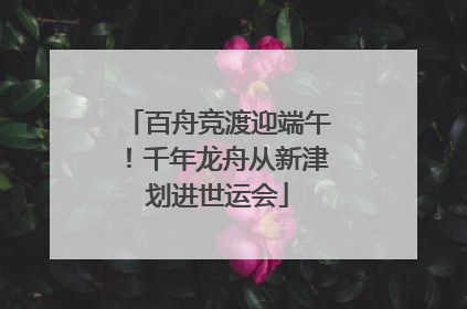 百舟竞渡迎端午！千年龙舟从新津划进世运会