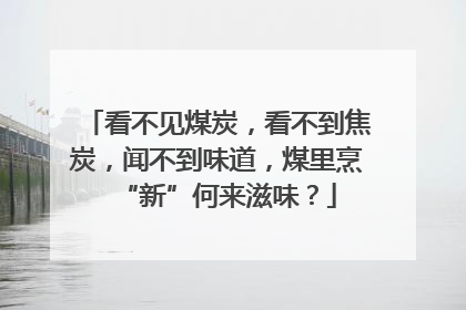 看不见煤炭，看不到焦炭，闻不到味道，煤里烹“新”何来滋味？