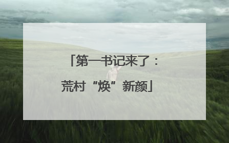 第一书记来了：荒村“焕”新颜