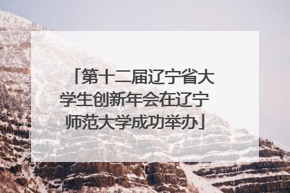 第十二届辽宁省大学生创新年会在辽宁师范大学成功举办