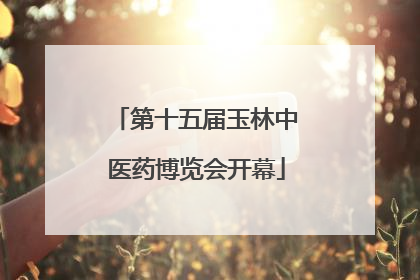第十五届玉林中医药博览会开幕