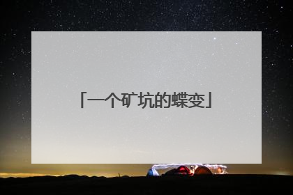 一个矿坑的蝶变