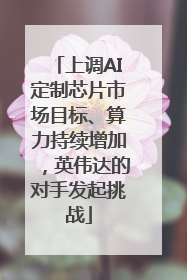 上调AI定制芯片市场目标、算力持续增加，英伟达的对手发起挑战