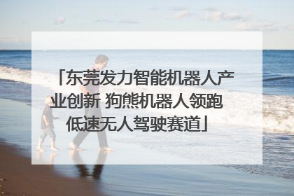 东莞发力智能机器人产业创新 狗熊机器人领跑低速无人驾驶赛道