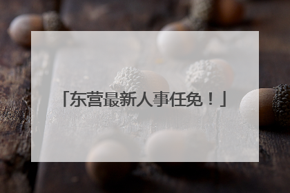 东营最新人事任免！
