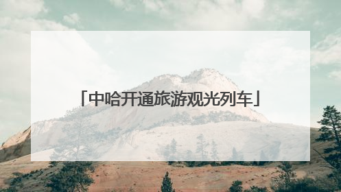 中哈开通旅游观光列车
