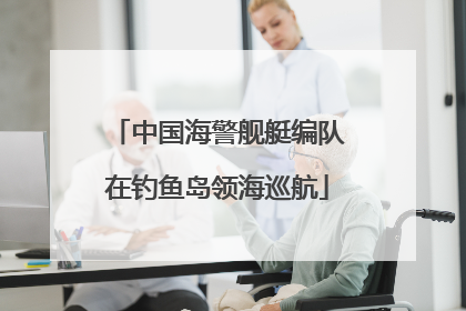 中国海警舰艇编队在钓鱼岛领海巡航