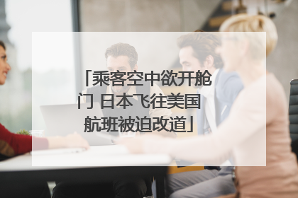 乘客空中欲开舱门 日本飞往美国航班被迫改道
