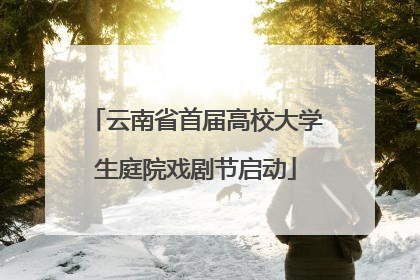云南省首届高校大学生庭院戏剧节启动