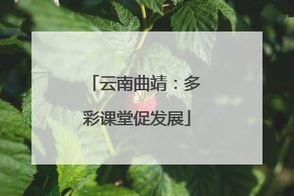 云南曲靖：多彩课堂促发展