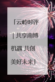 云岭时评｜共享南博机遇 共创美好未来