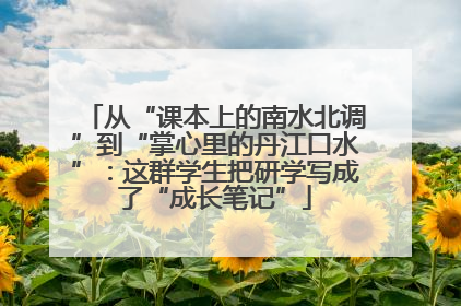 从“课本上的南水北调”到“掌心里的丹江口水”：这群学生把研学写成了“成长笔记”