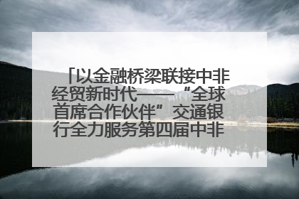 以金融桥梁联接中非经贸新时代——“全球首席合作伙伴”交通银行全力服务第四届中非经贸博览会