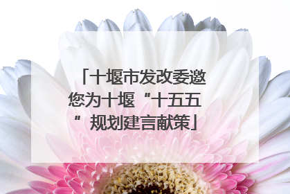 十堰市发改委邀您为十堰“十五五”规划建言献策
