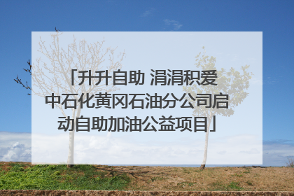 升升自助 涓涓积爱 中石化黄冈石油分公司启动自助加油公益项目