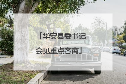华安县委书记会见重点客商