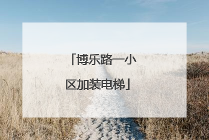 博乐路一小区加装电梯