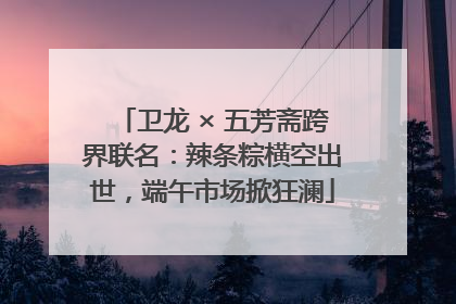 卫龙 × 五芳斋跨界联名：辣条粽横空出世，端午市场掀狂澜
