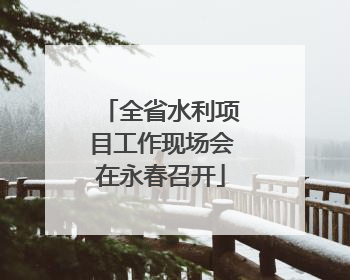 全省水利项目工作现场会在永春召开