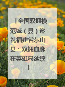 全国双拥模范城（县）巡礼福建省东山县：双拥血脉在英雄岛延续