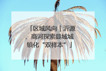 区域风向｜沂源、商河探索县域城镇化“双样本”