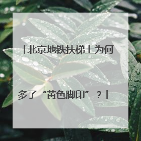 北京地铁扶梯上为何多了“黄色脚印”？