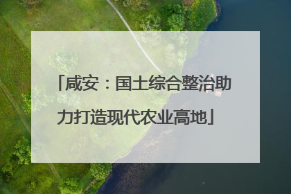 咸安：国土综合整治助力打造现代农业高地