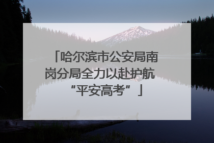 哈尔滨市公安局南岗分局全力以赴护航“平安高考”