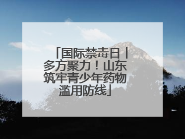 国际禁毒日丨多方聚力！山东筑牢青少年药物滥用防线