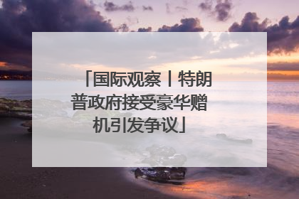 国际观察丨特朗普政府接受豪华赠机引发争议