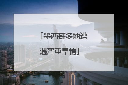 墨西哥多地遭遇严重旱情