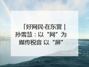 好网民·在东营｜孙雪慧：以“网”为媒传税音 以“屏”为介助发展