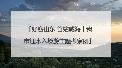 好客山东 首站威海丨我市迎来入境游主题考察团