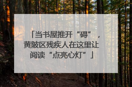 当书屋推开“碍”，黄陂区残疾人在这里让阅读“点亮心灯”