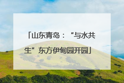 山东青岛：“与水共生”东方伊甸园开园