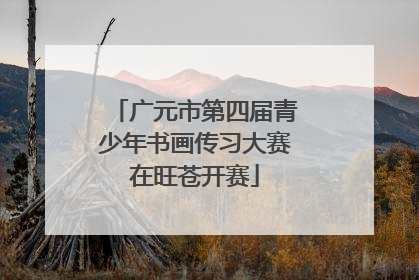 广元市第四届青少年书画传习大赛在旺苍开赛