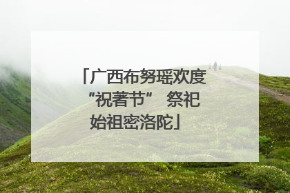 广西布努瑶欢度“祝著节” 祭祀始祖密洛陀