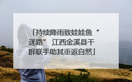 持续降雨致娃娃鱼“迷路” 江西金溪县干群联手助其重返自然
