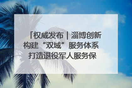 权威发布｜淄博创新构建“双域”服务体系 打造退役军人服务保障“淄博样板”