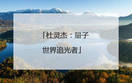 杜灵杰：量子世界追光者