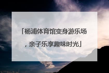 杨浦体育馆变身游乐场，亲子乐享趣味时光